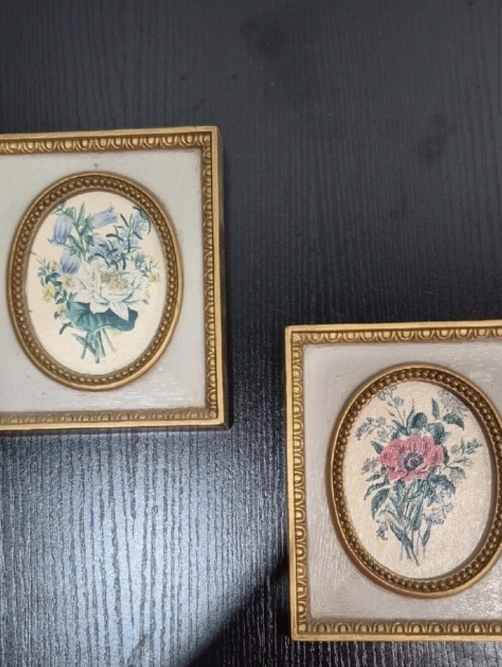 Vintage Burwood Products Company Floral Prints Set Wall Art Decor Cottagecore